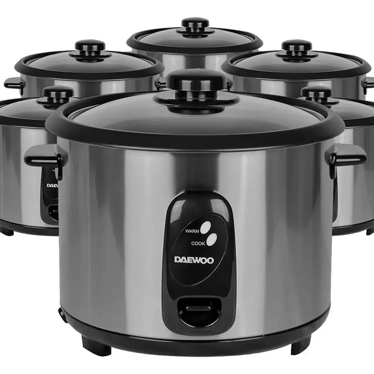 DAEWOO - Olla Arrocera Daewoo Antiadherente  2.8L Inoxidable Pack x6