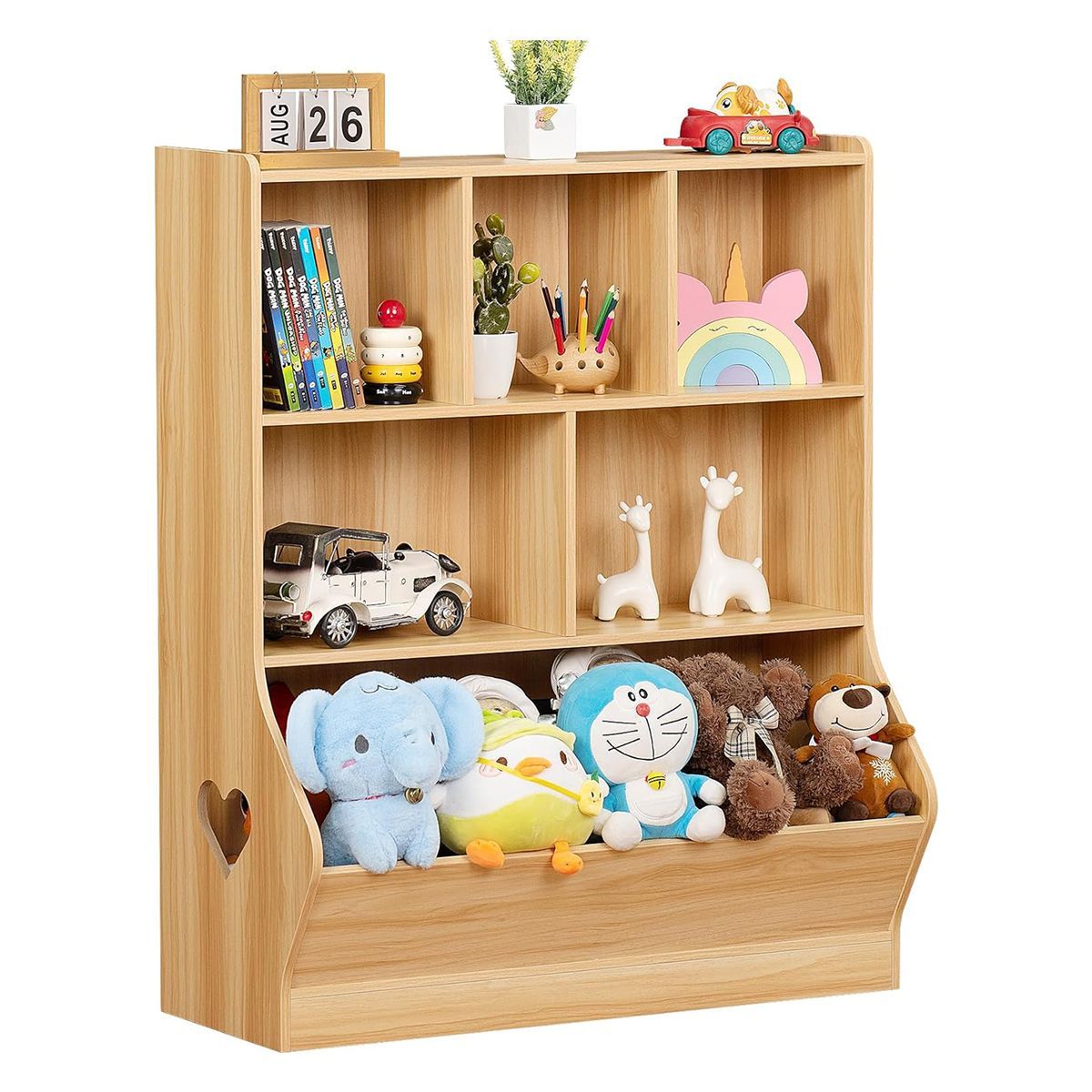 GENERICO - Librero Juguetero Mueble Infantil Edurne 3 Niveles Coigue - Gaudi