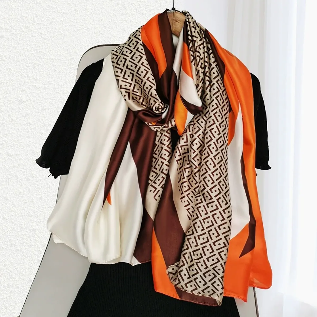 KAST PE - Bufanda Pashmina Waldorf Diseño Exclusivo Beige