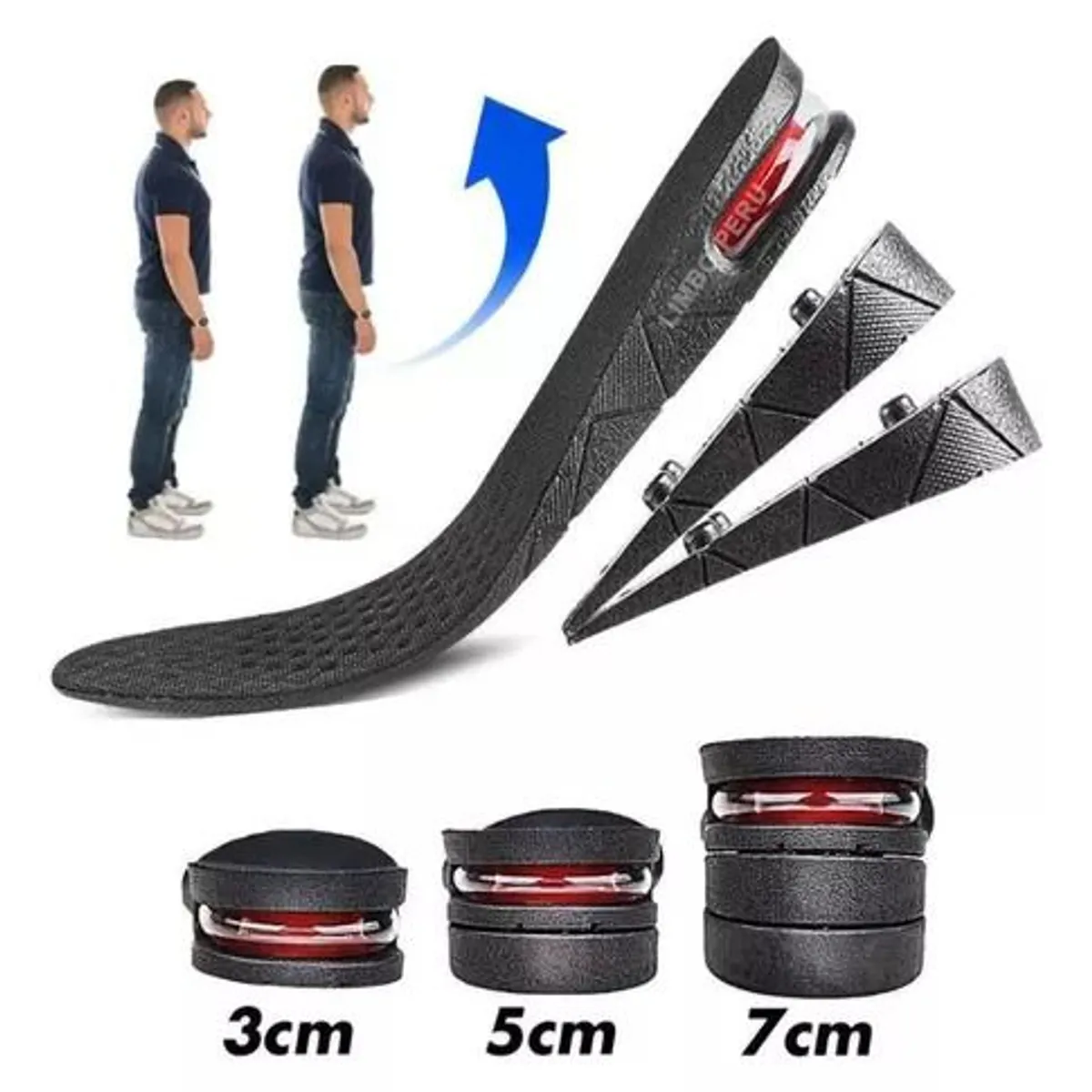OEM - Plantillas Crece 7cm Elevate Shoes  Cápsula de Aire Mas Alto