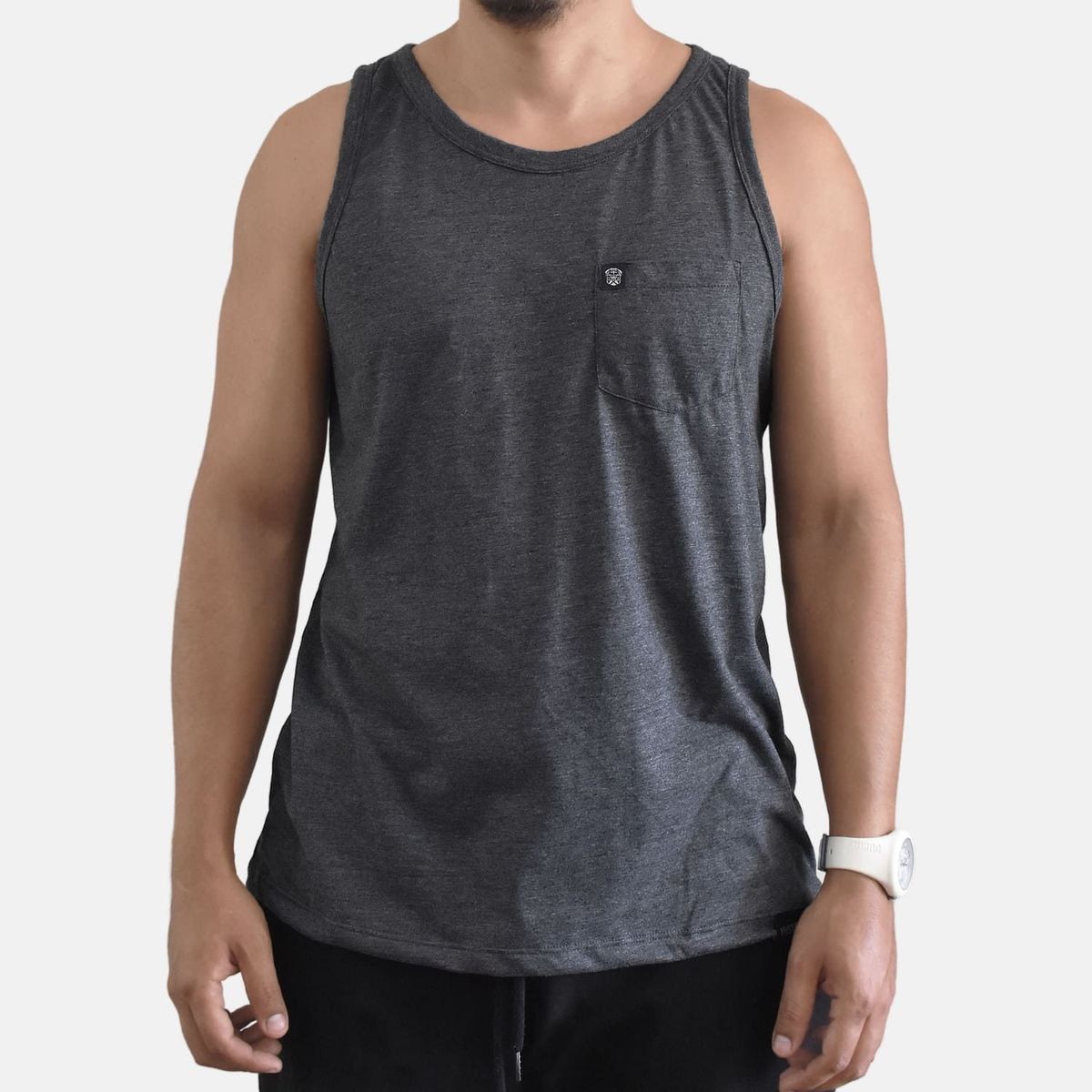 YONISTERS CLOTHING - Bividi Básico de Algodón con Bolsillo Yonisters Clothing Charcoal