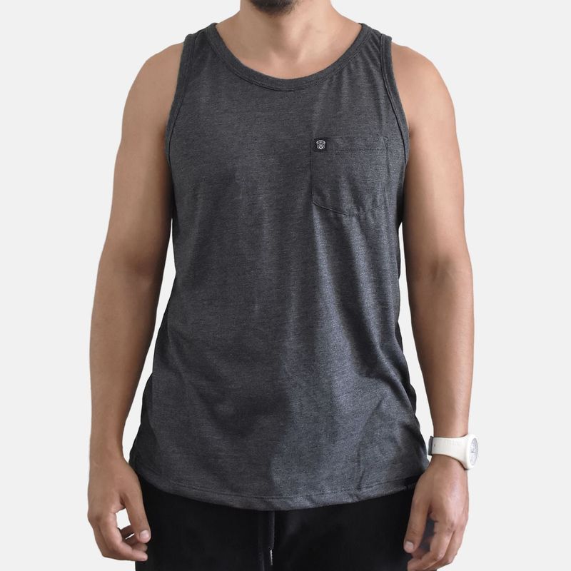 YONISTERS CLOTHING - Bividi Básico de Algodón con Bolsillo Yonisters Clothing Charcoal