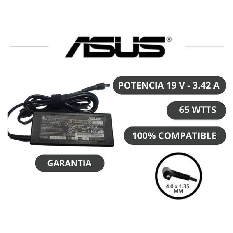 ASUS - CARGADOR DE LAPTOP ASUS PUNTA FINA 19V - 342A