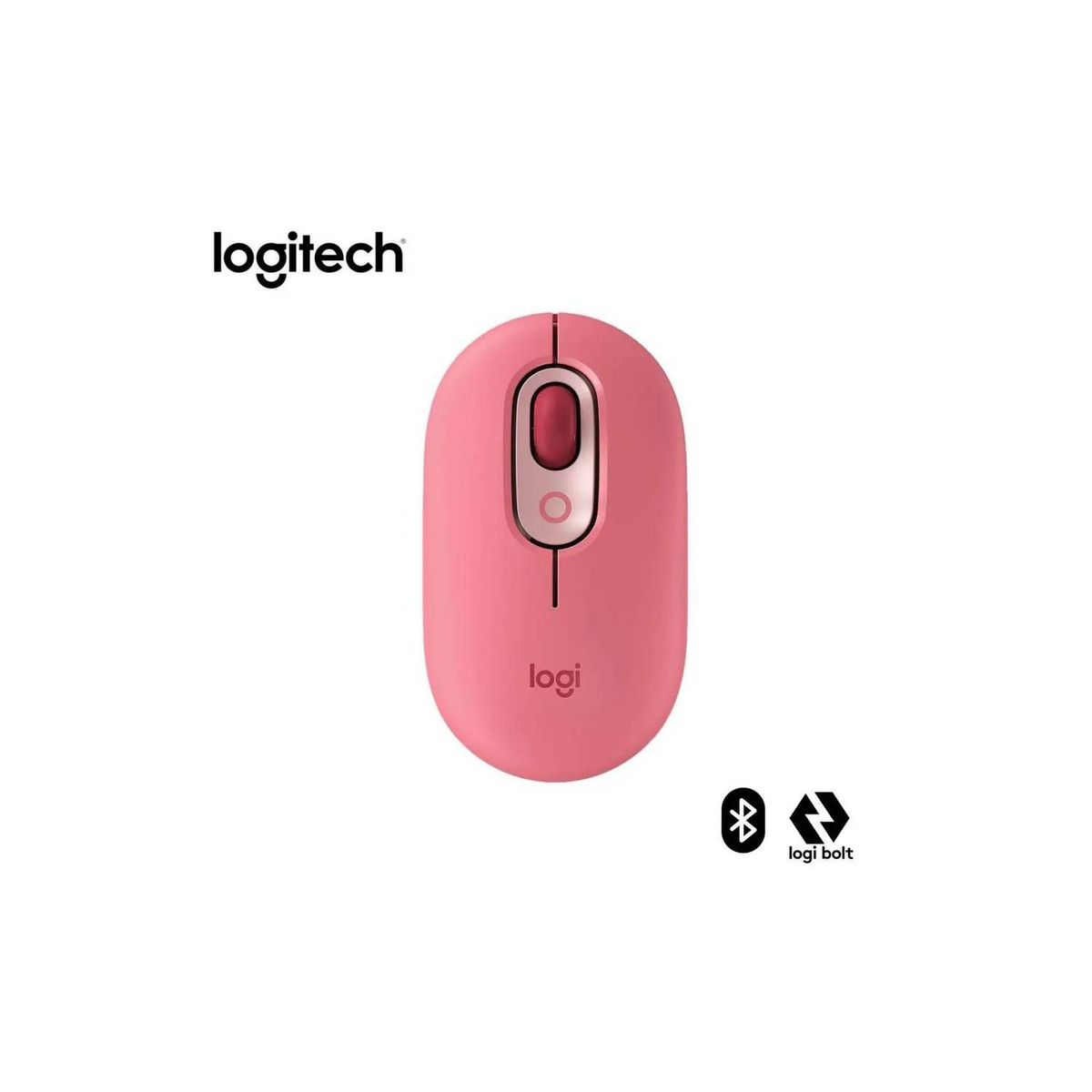 LOGITECH - MOUSE LOGITECH POP BLUETOOTH CORAL ROSE