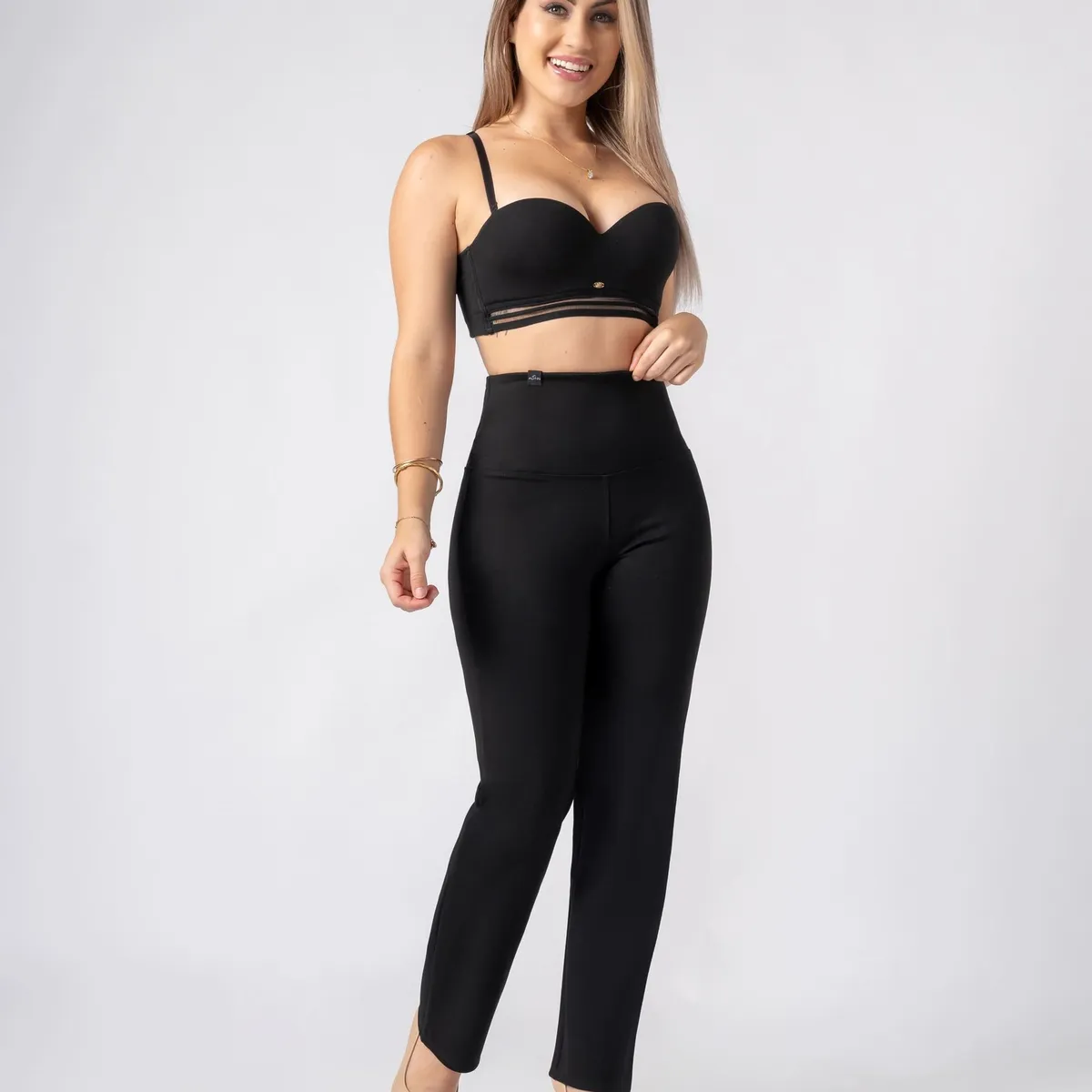 ALYNN - Pantalón fajero ejecutivo negro