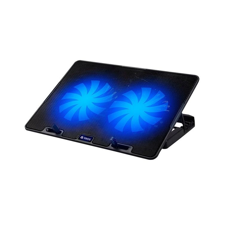 TEROS - COOLER TEROS TE7020N COMPATIBLE CON NoteBook max 15.6" 2 FAN DE 12cm 1