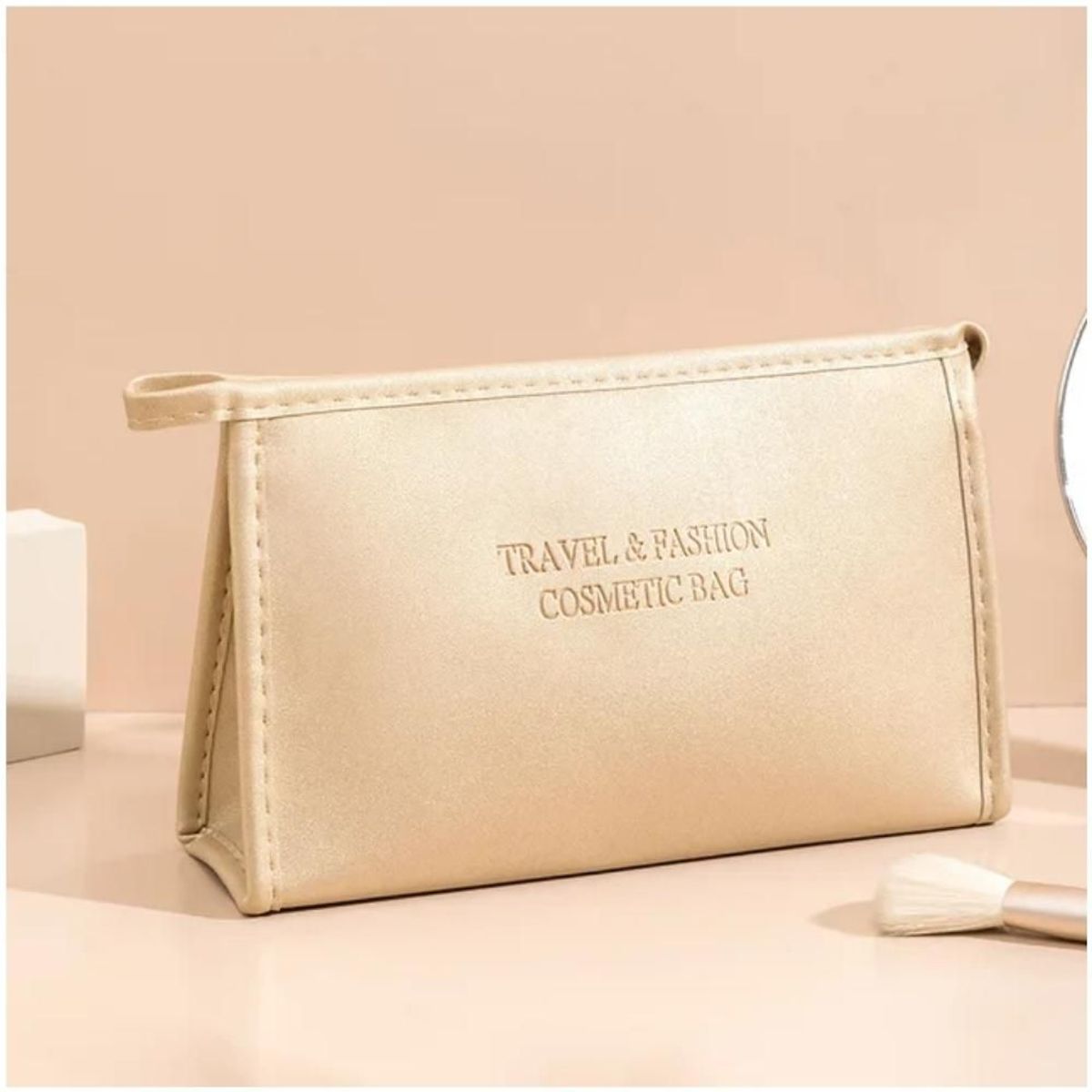 MINARI - Cartera Neceser de Maquillaje Cosmetiquero de Cuero Pu N71