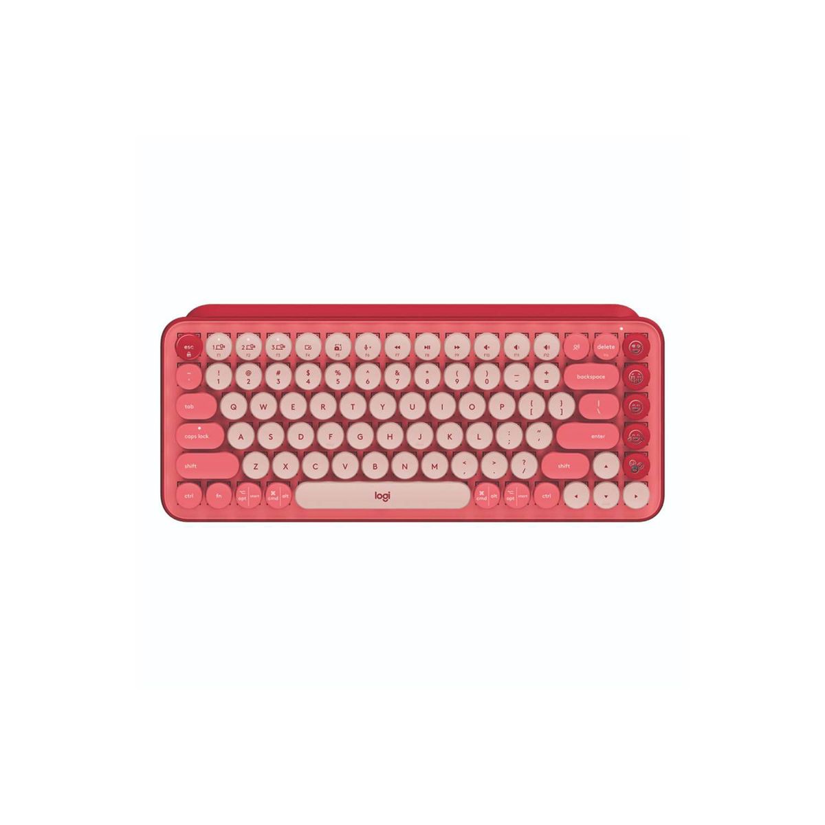 LOGITECH - TECLADO LOGITECH POP KEYS MULTI-DEVICE WIRELESSBT CORAL ROSE