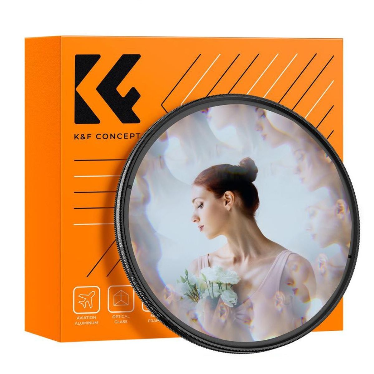 GENERICO - Filtro prisma o Caleidoscopio 58mm kyf concept