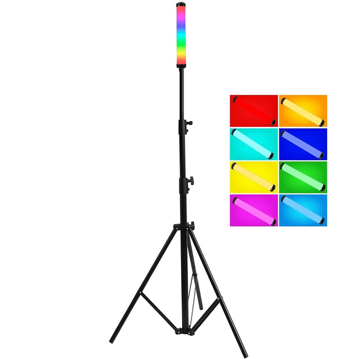GENERICO - Barra Luz Led Profesional RGB 30Cm + Trípode 210cm