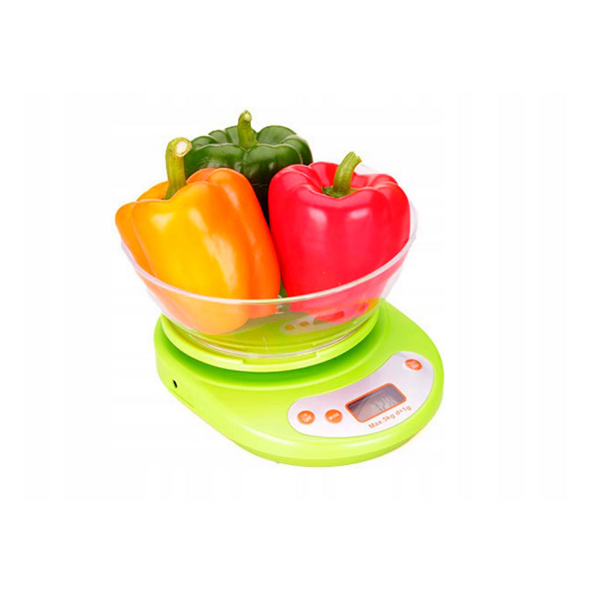 GENERICO - BALANZA GRAMERA DIGITAL VERDE 5KG DE CAPACIDAD