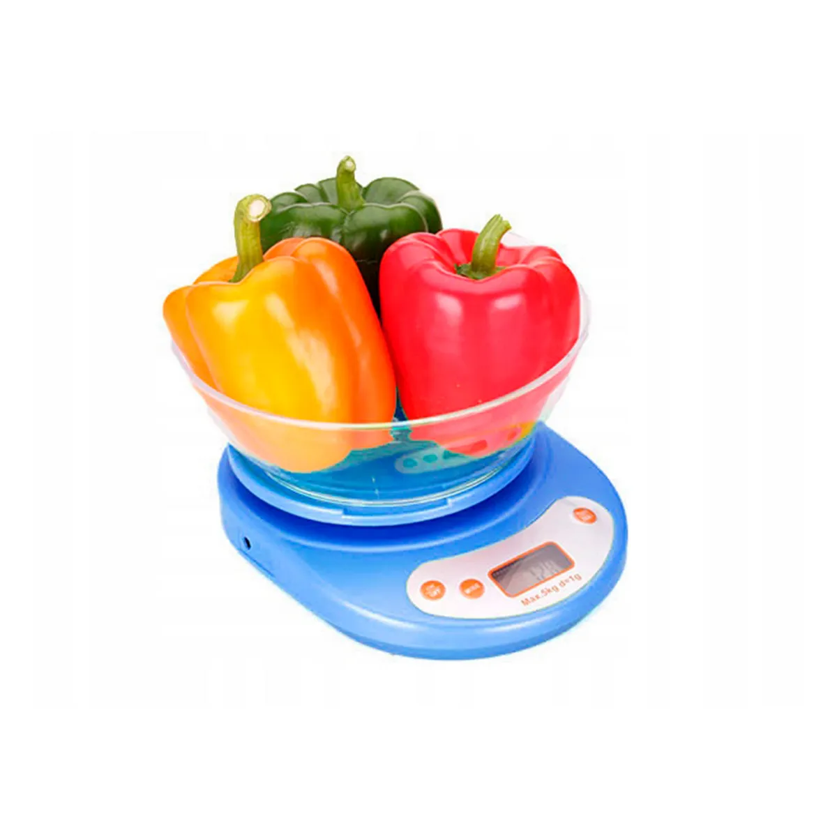 GENERICO - BALANZA GRAMERA DIGITAL AZUL 5KG DE CAPACIDAD