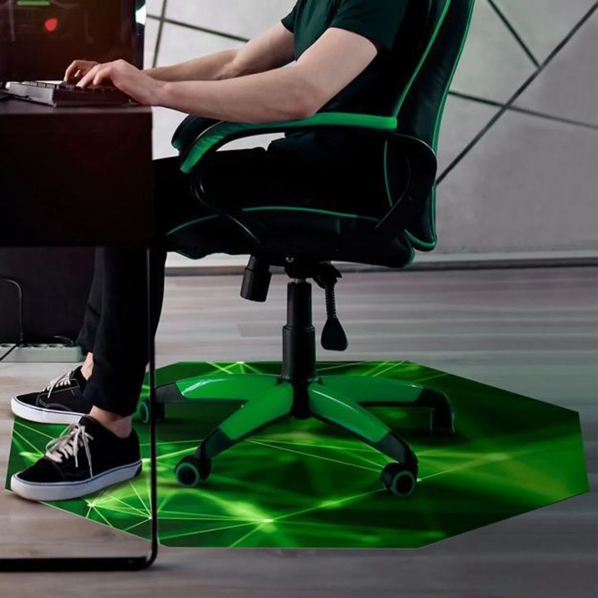 DECORPLAS - Protector De Piso Gamer Pro Conection para sillas