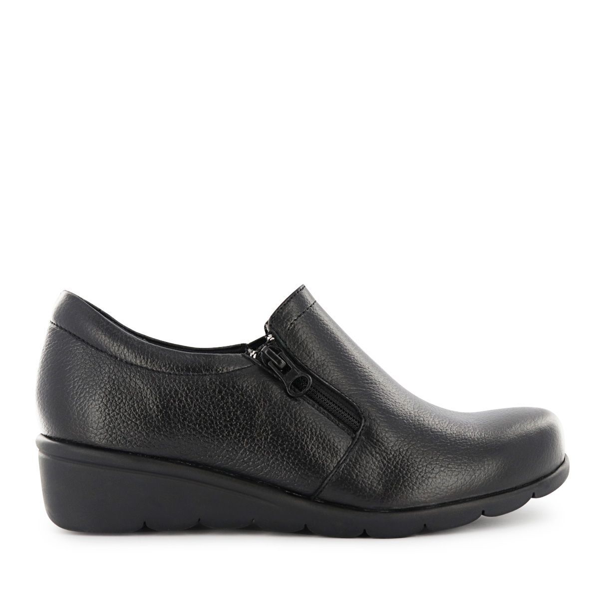 ECCO - Zapatos Slip On Mujer Ecco Flexxi07 Negro Cuero Natural