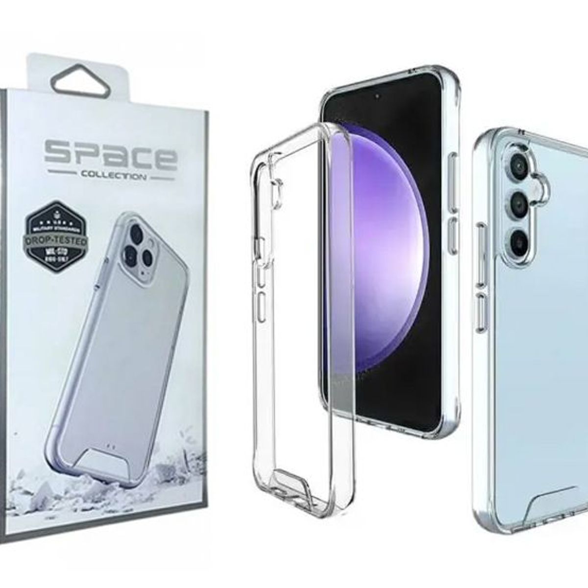 SPACE - Case Space AntiCaida para Samsung S24 Transparente