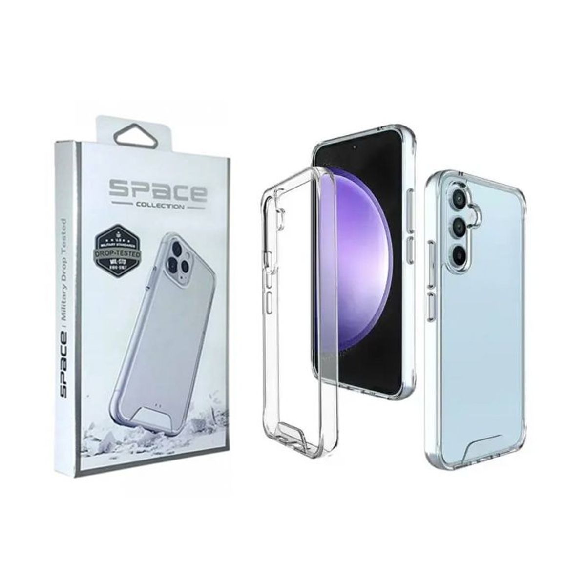 SPACE - Case Space AntiCaida para Samsung S24 Transparente