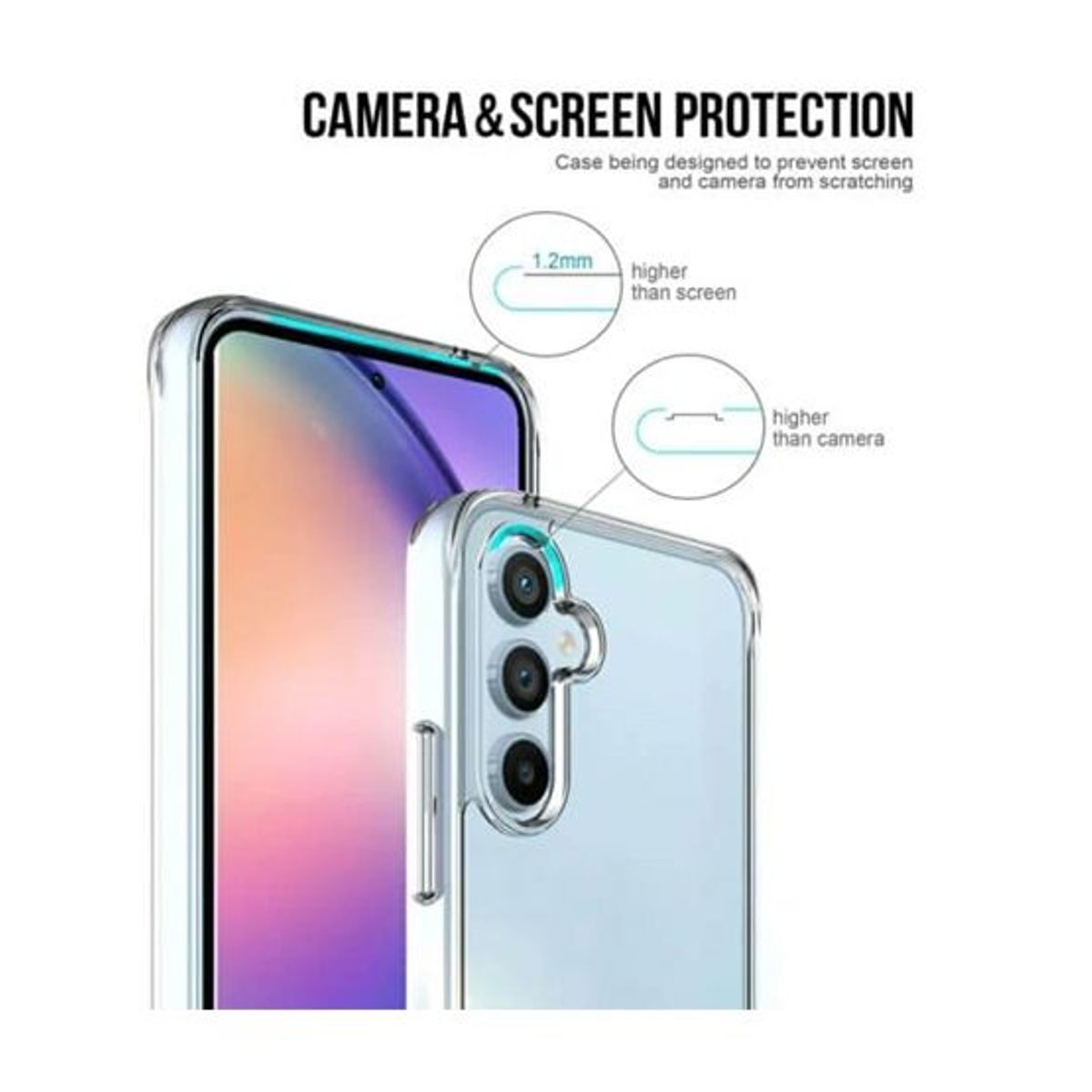 SPACE - Case Space AntiCaida para Samsung S24 Transparente