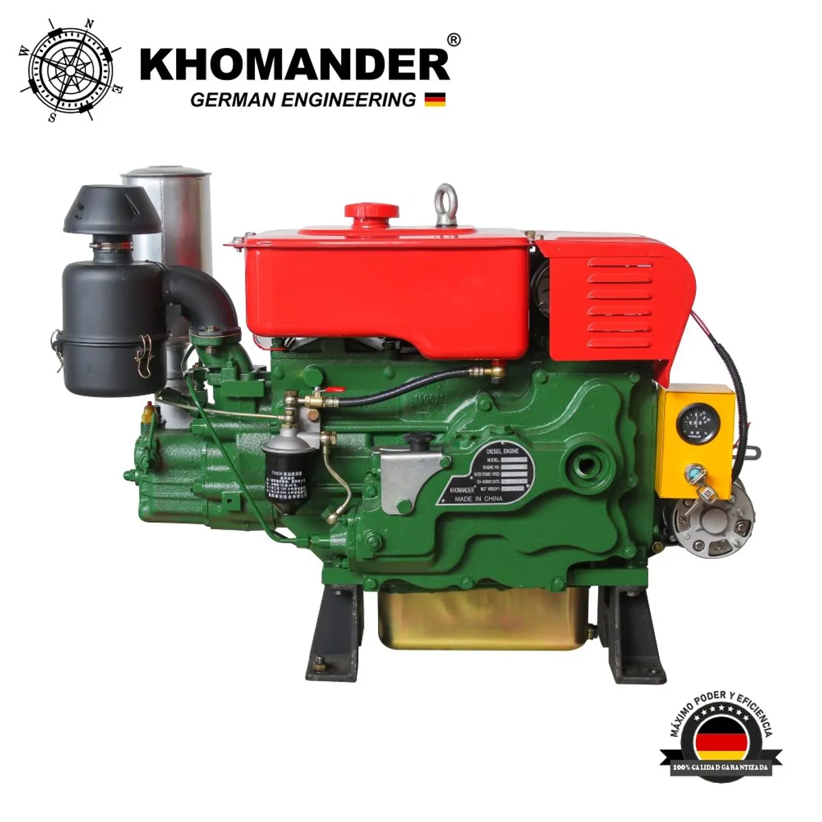 KHOMANDER - MOTOR PETROLERO DIESEL LD 24HP ARRANQUE ELECTRICO - KHOMANDER
