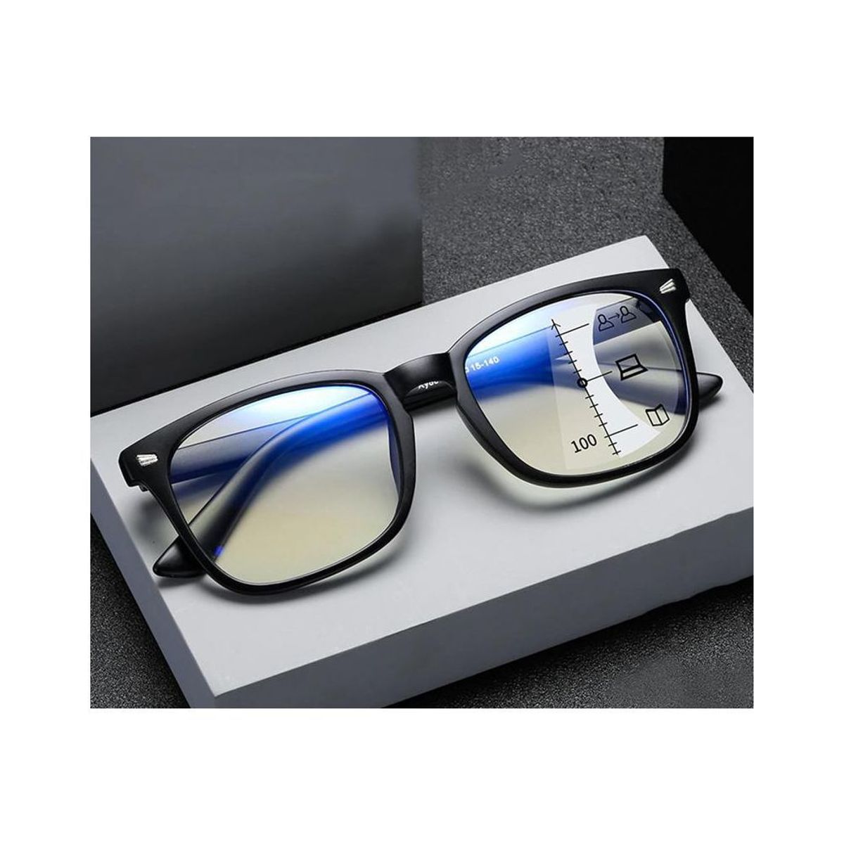 GENERICO - Lentes  multifocales con filtro luz azul Add + 3.00