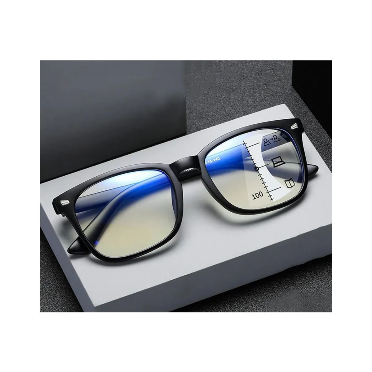 GENERICO - Lentes  multifocales con filtro luz azul Add + 3.50