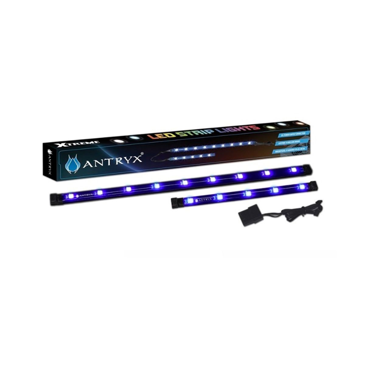 ANTRYX - CINTA ANTRYX ALSL-2S5VBL ILUMINACION BLUE KIT 02 PIEZAS P/N: ALS2S5VBL