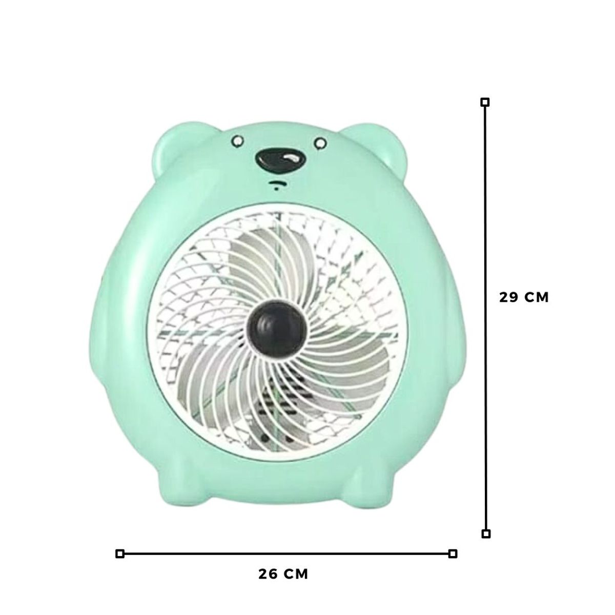 GENERICO - Ventilador Kawai 2 Velocidades Oso Verde