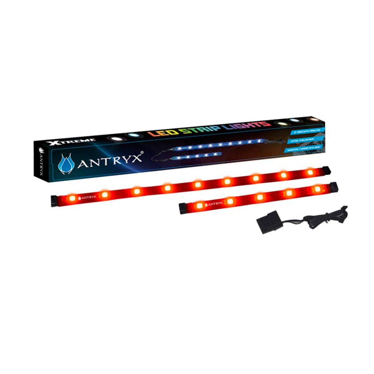 ANTRYX - CINTA LED ANTRYX ILUMINACION RED, KIT 02 PIEZAS 5V P/N: ALSL-2S5VRL