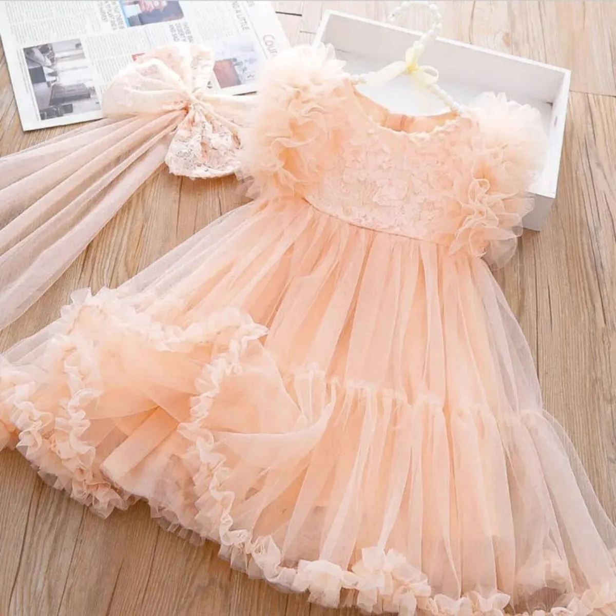 GENERICO - Vestido de Niña para fiesta - incluye lacito