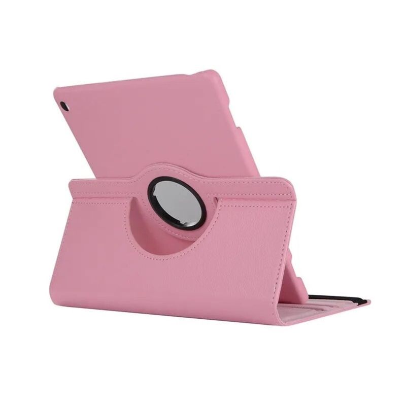 GENERICO - Funda para Samsung Tab S8 11 Flipcover Giratoria Rosada Resistente