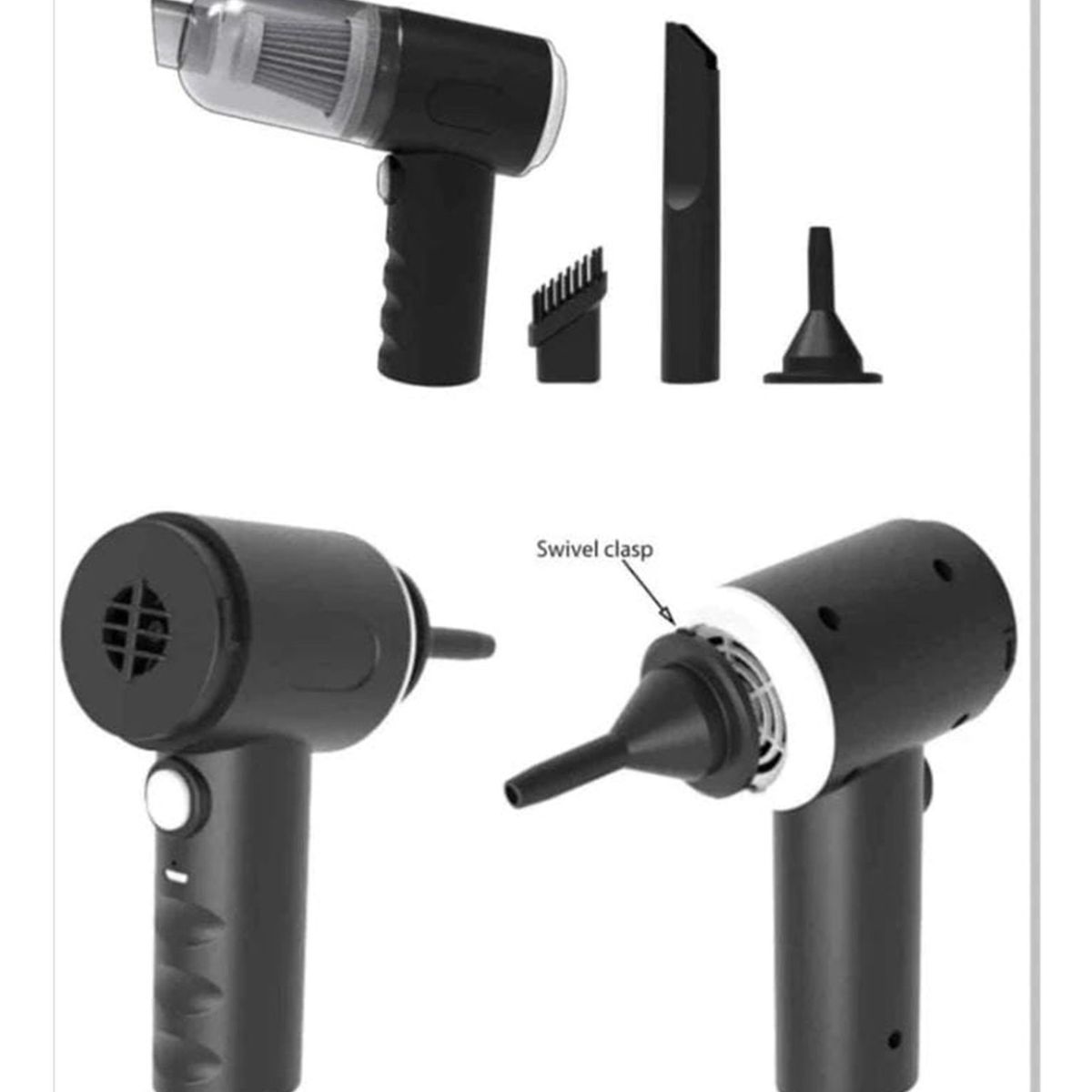 IMPORTADO MC - Mini Aspiradora 3 en 1 Portátil para Limpieza Recargable Multiuso 120W