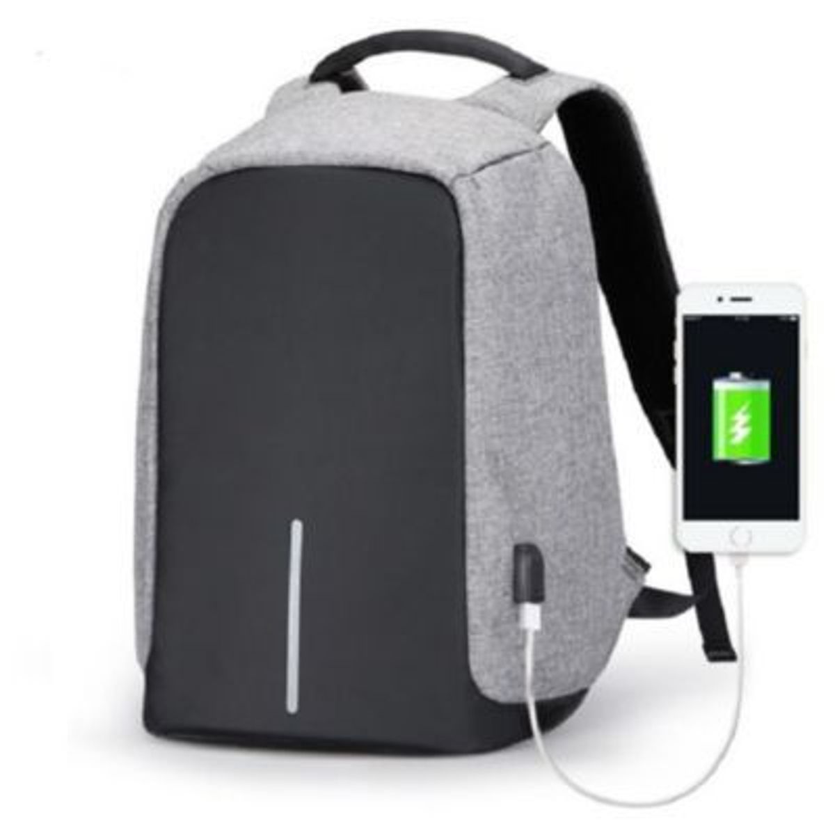 GENERICO - Mochila anti-robo para laptop puerto carga usb