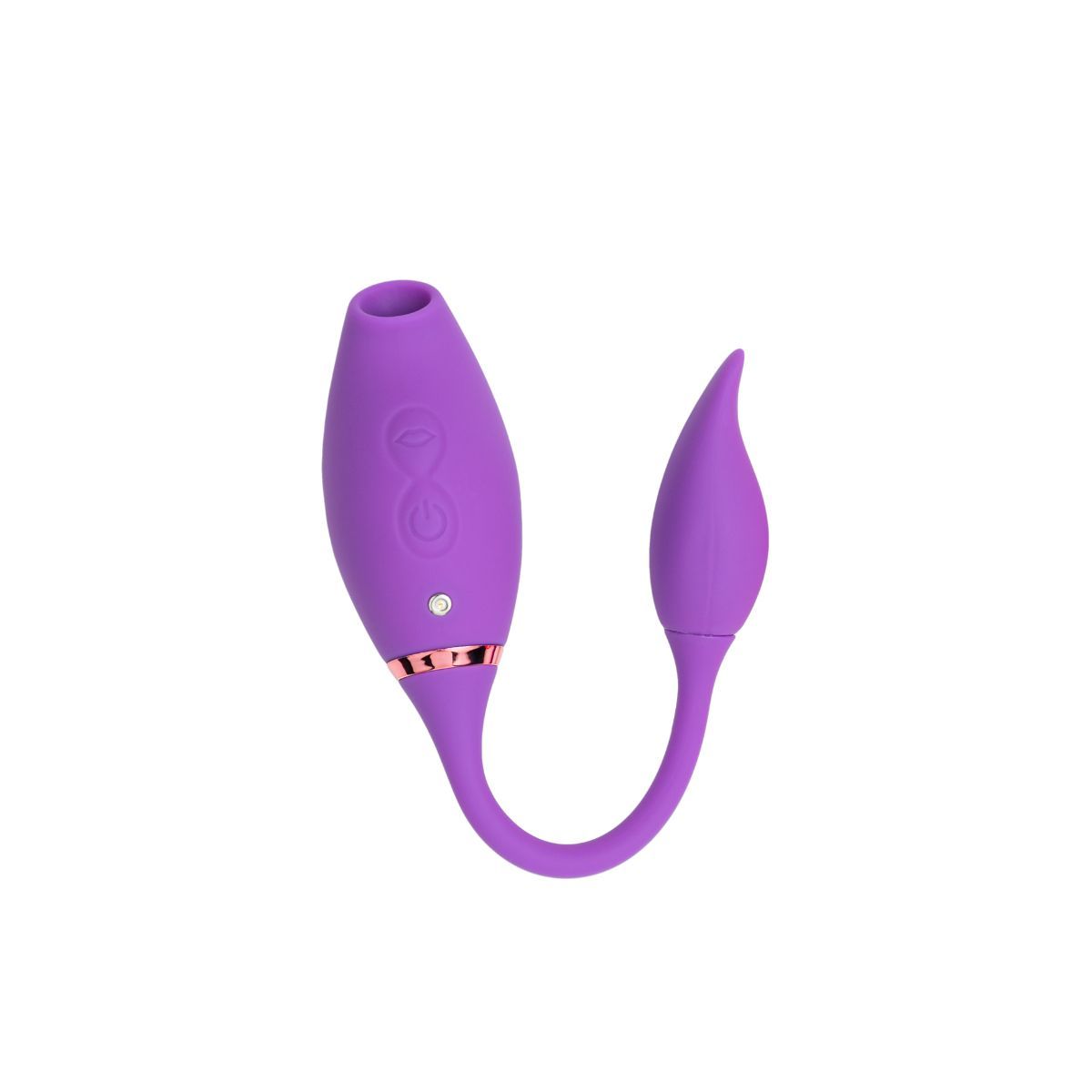 GENERICO - Succionador de clítoris y vibrador 2 en 1 - Morado