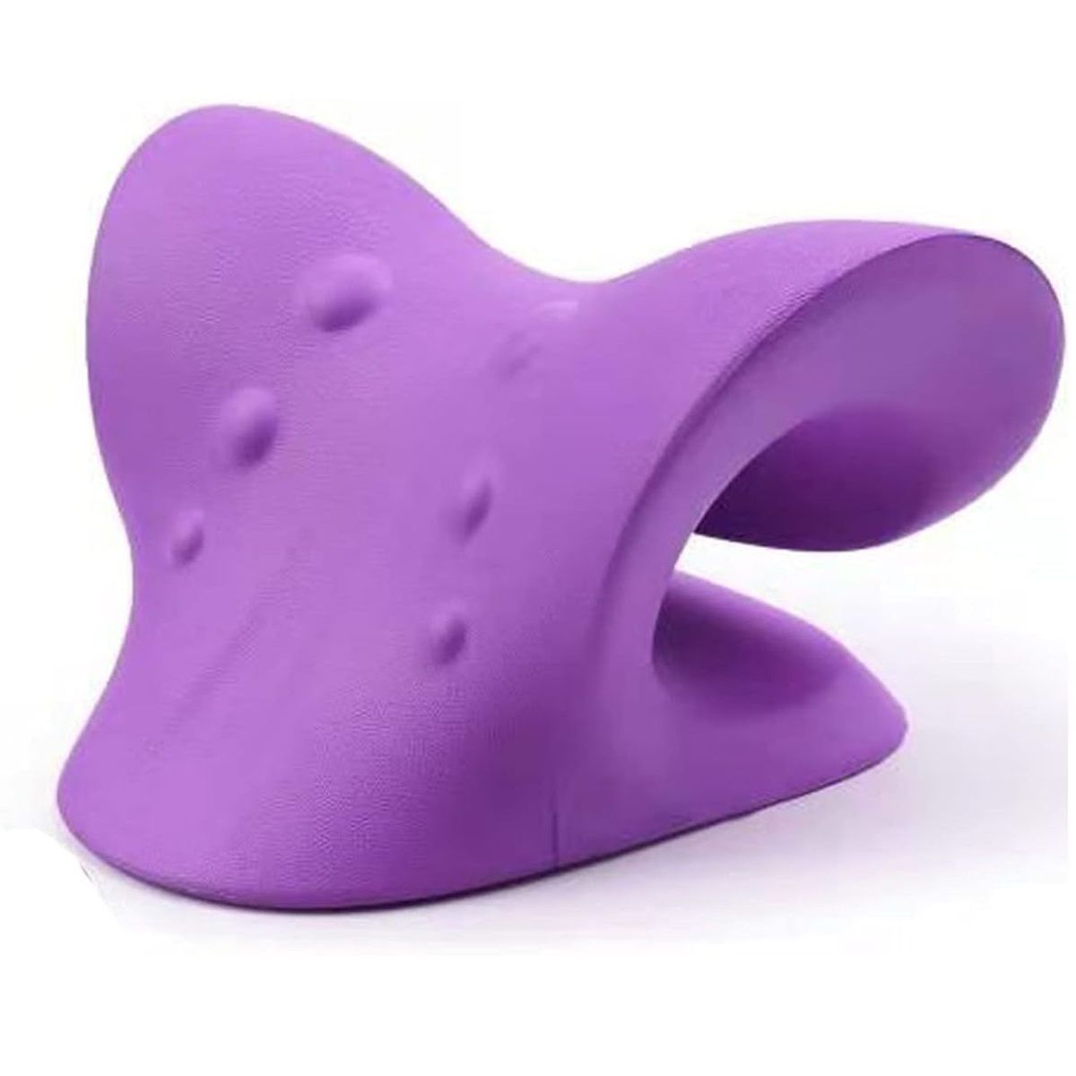 GENERICO - SOPORTE CUELLO HOMBROS Almohada Quiropráctica Morado