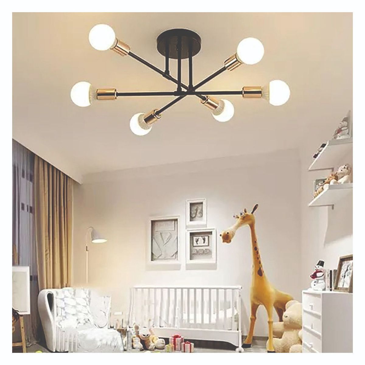 GENERICO - Lampara de techo Led - 6 focos