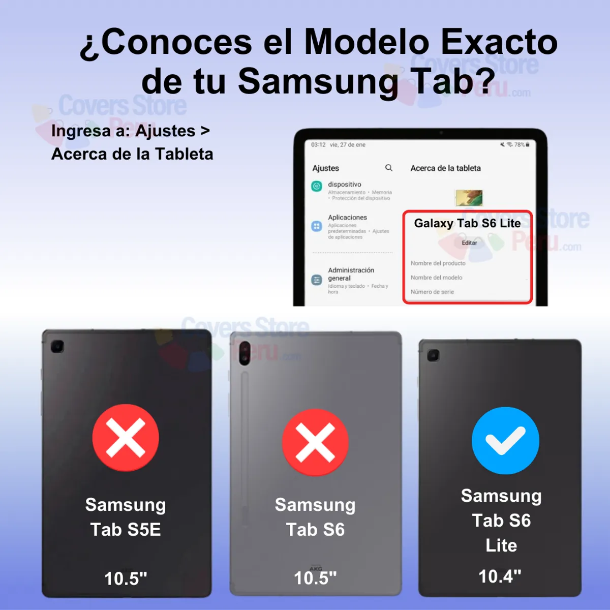 GENERICO - Funda para Samsung S6 Lite 104 Flipcover Giratoria Morada Resistente