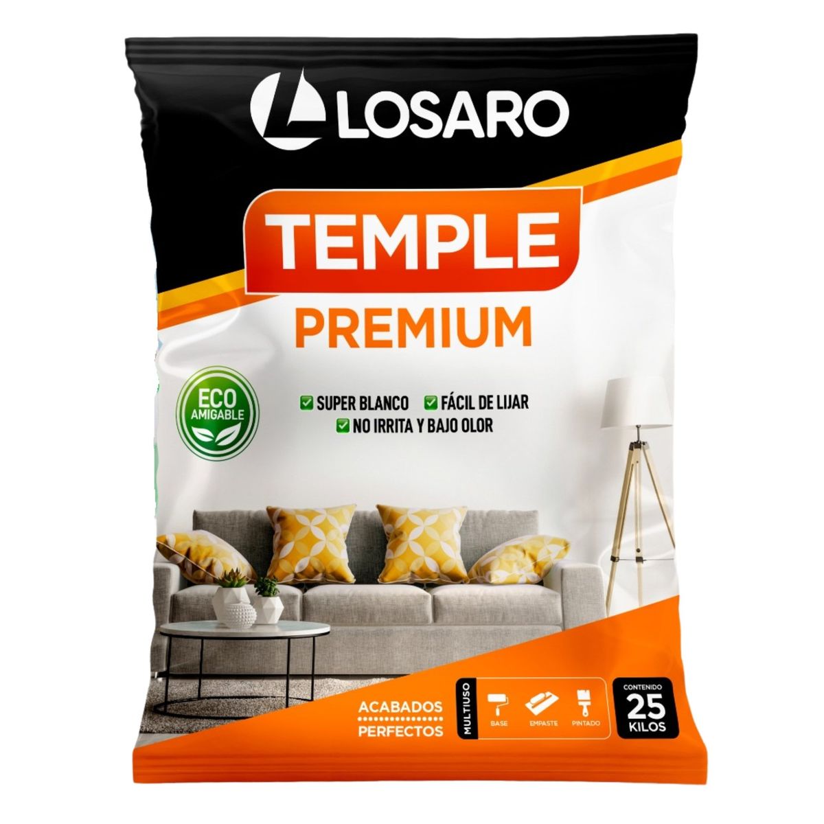LOSARO - TEMPLE PREMIUM LOSARO X 25 KG SUPER BLANCO