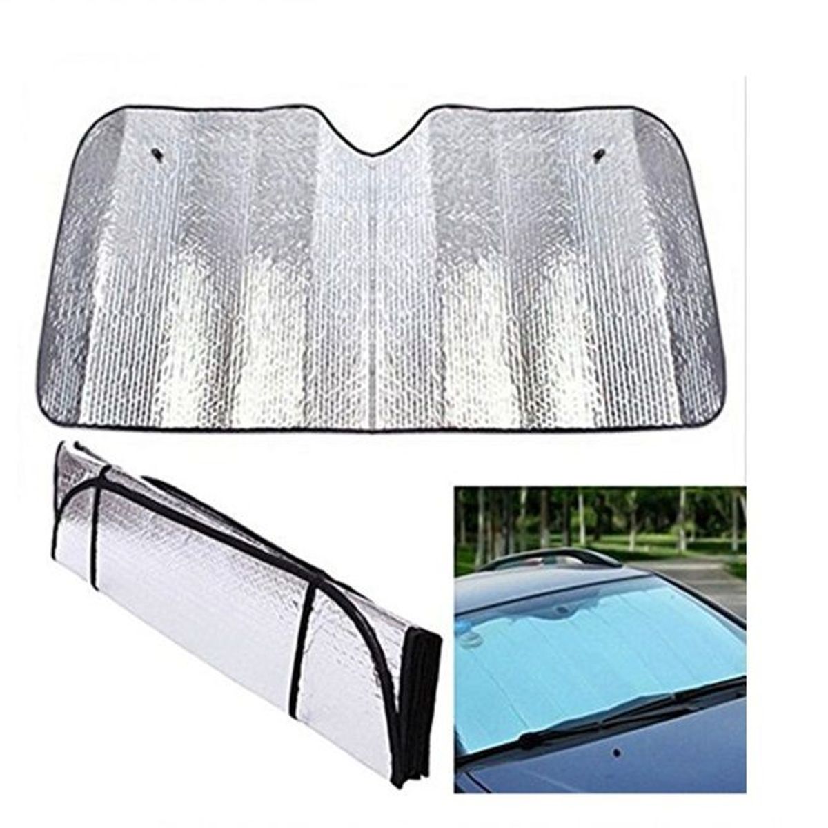 OEM - Pack x 2 Tapasol De Auto Tablero Protector Sol 140 x 70 cm