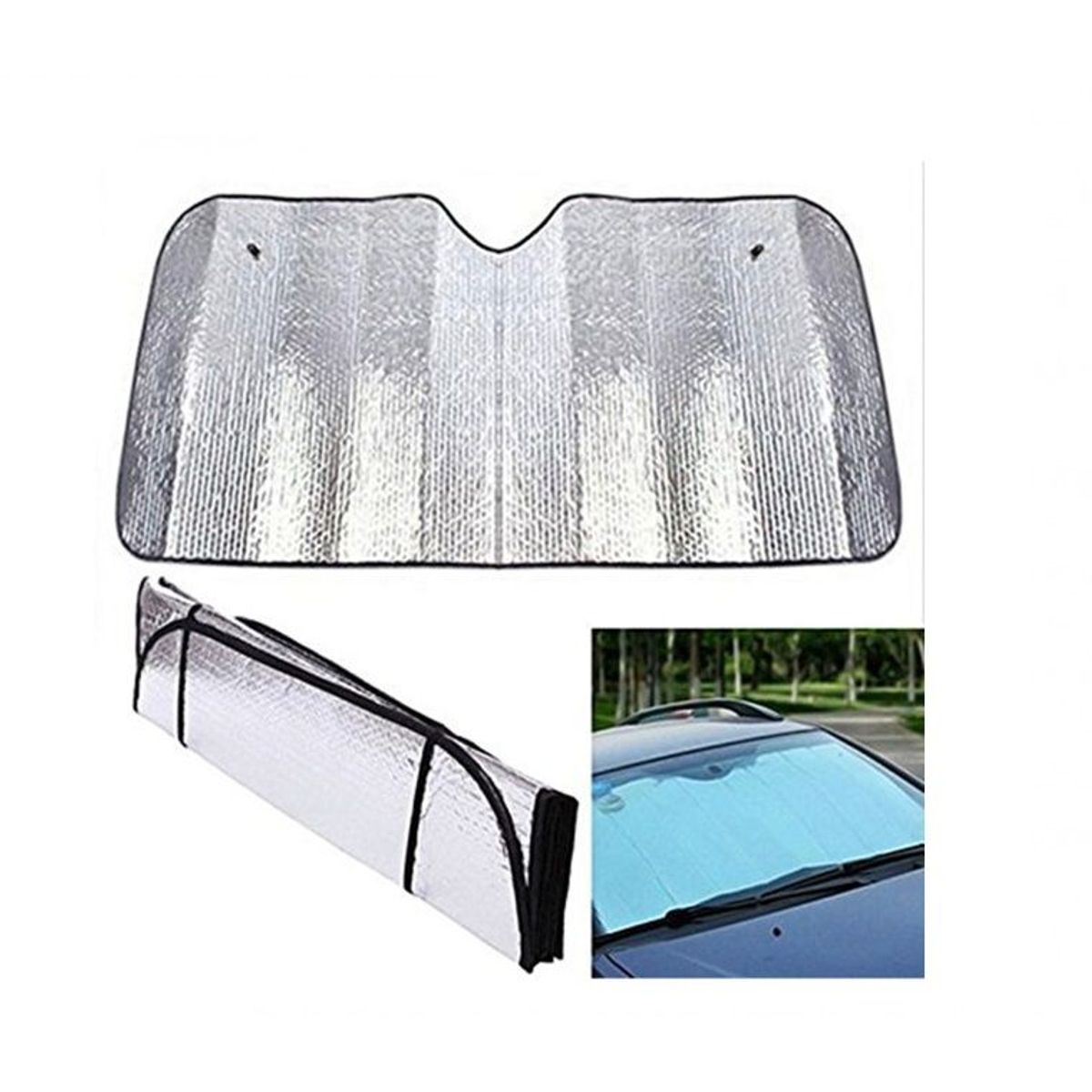 OEM - Pack x 2 Tapasol De Auto Tablero Protector Sol 140 x 70 cm