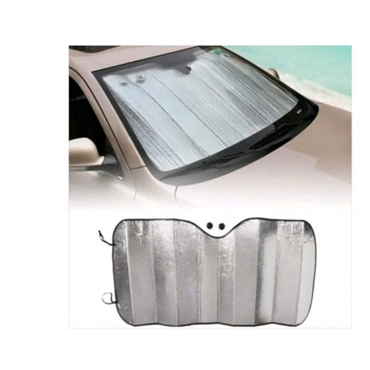 OEM - Pack x 2 Tapasol De Auto Tablero Protector Sol 140 x 70 cm