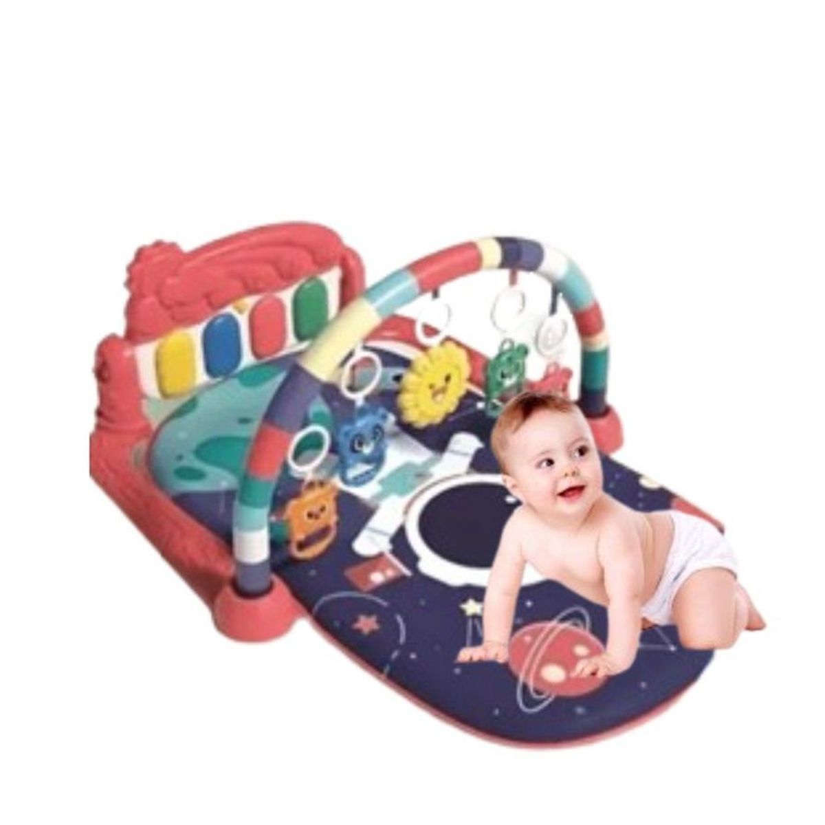 GENERICO - GIMNASIO MULTIFUNCIONAL-DIDACTICO MUSICAL PARA BEBE 3 EN 1