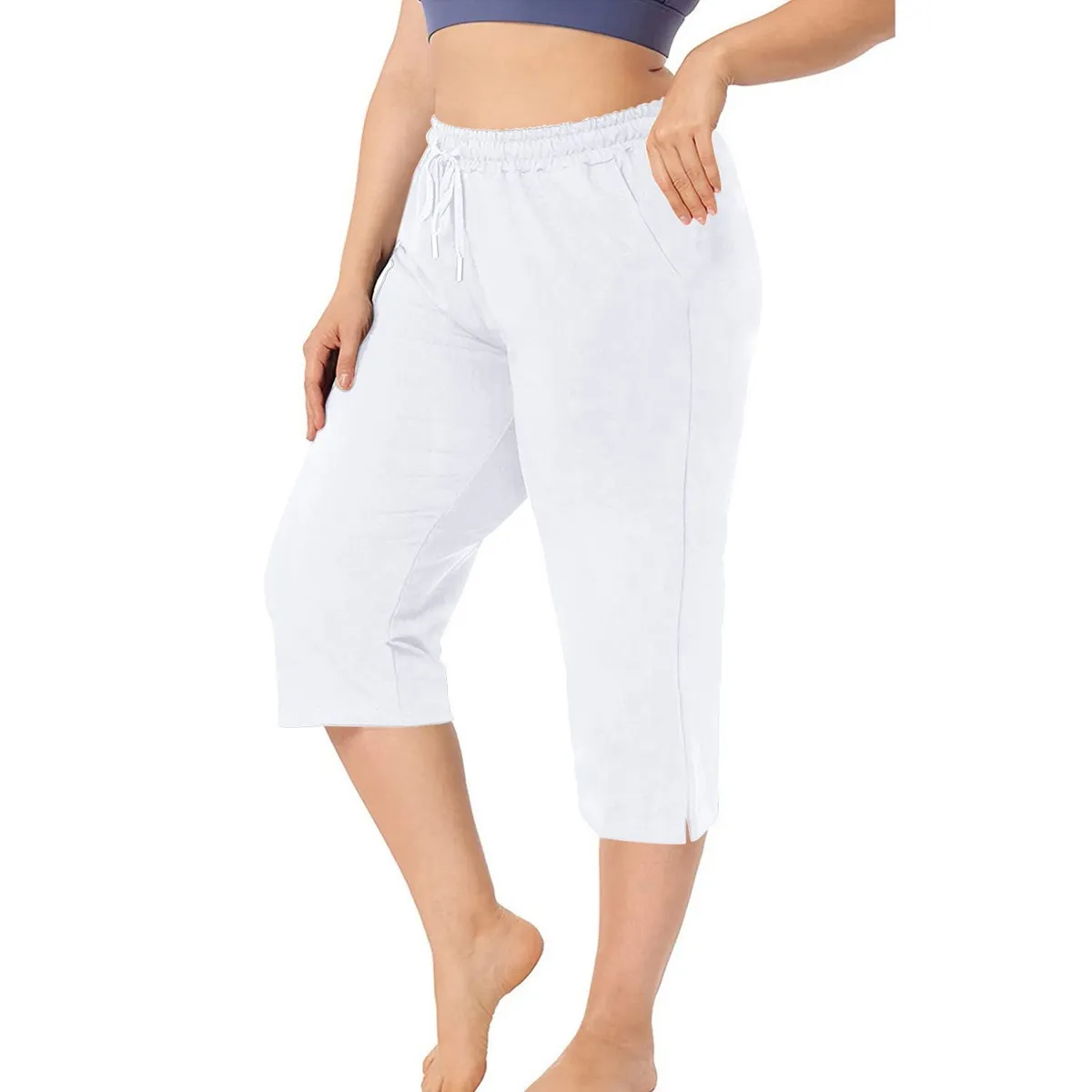 42AROZINA - Pantalones deportivos casuales con cordón para mujer