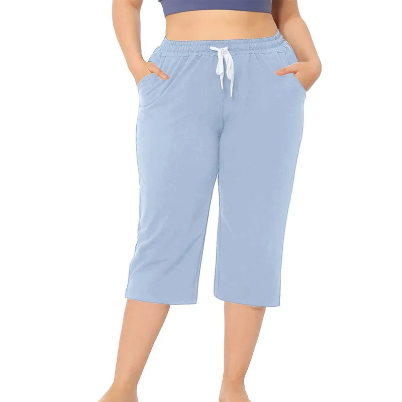 42AROZINA - Pantalones deportivos casuales con cordón para mujer