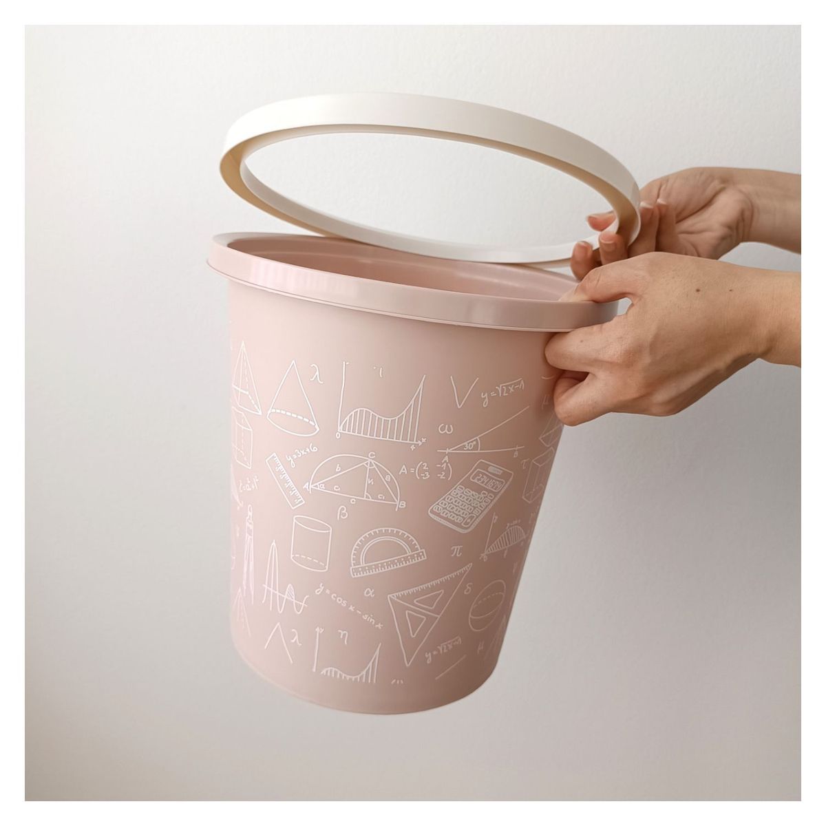 GENERICO - Papelera para Escritorio Tacho de Basura - Amarillo