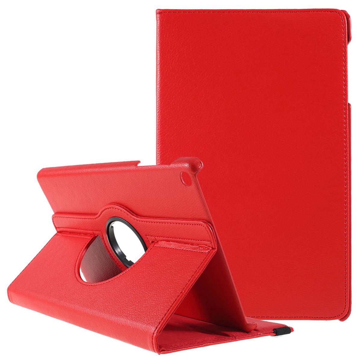 GENERICO - Funda para Samsung Tab S7 11 Flipcover Giratoria Roja Resistente