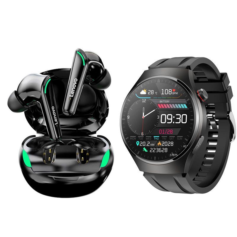 LENOVO - MT200 Smartwatch+Audífonos In-Ear Bluetooth Auriculares lenovo XT92