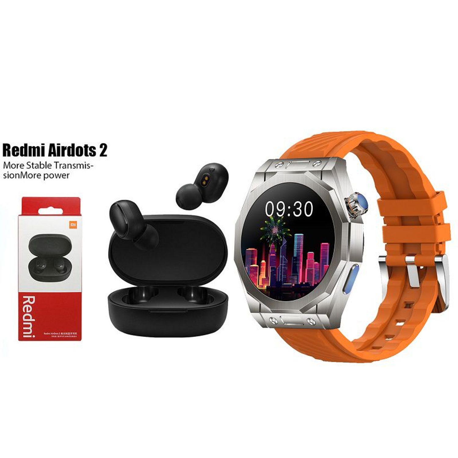 Smartwatch Z83MAX+Xiaomi Redmi Airdots2 Audífonos In-Ear Bluetooth