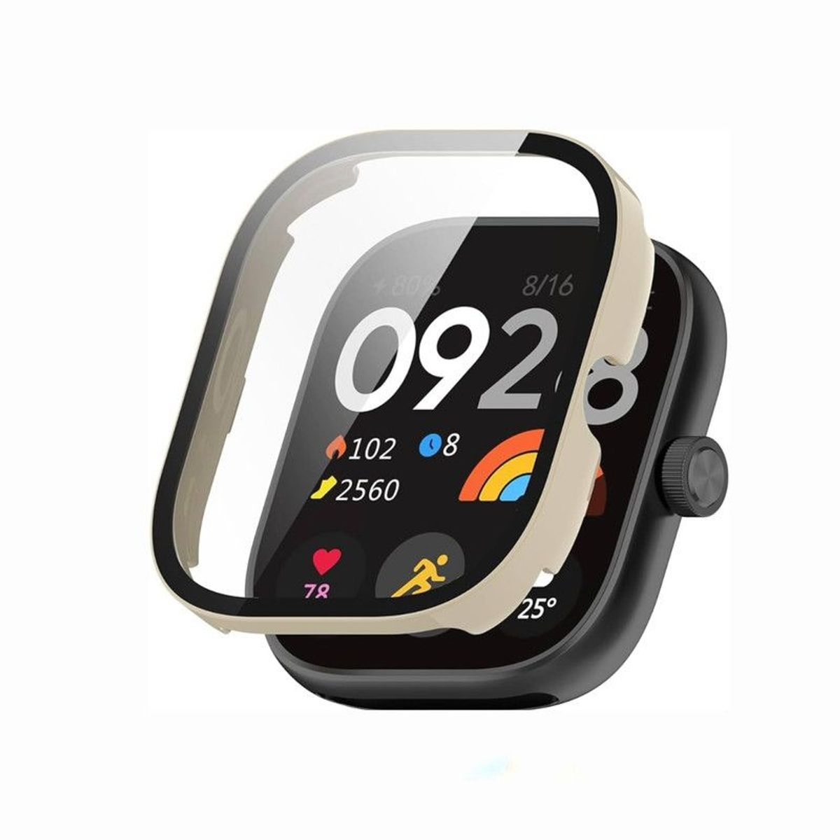 GENERICO - Cover o Bumper Para Xiaomi Watch 4 - Beige