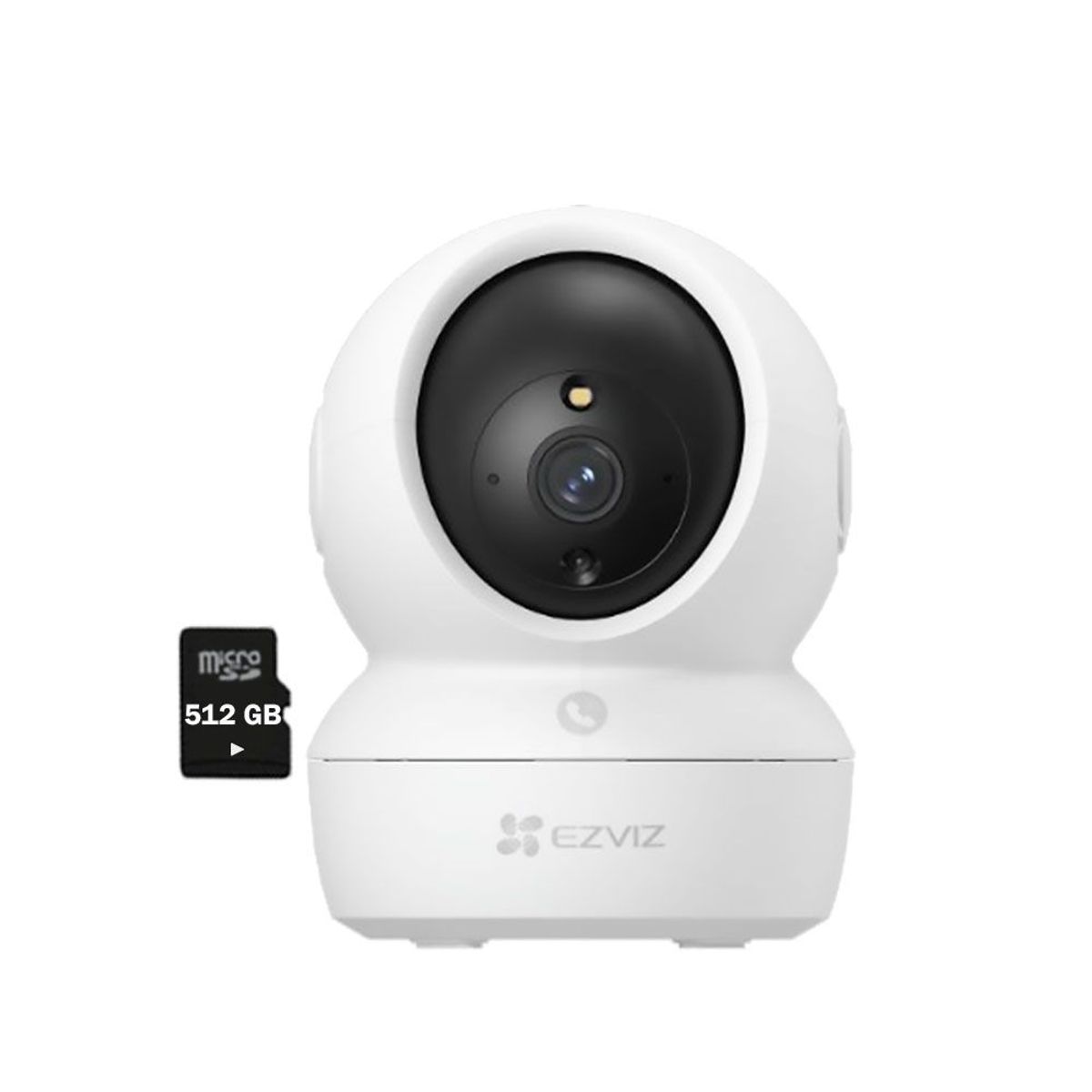 EZVIZ - Cámara Inalámbrica H6C PRO 1080P Ezviz visión 360° Botón Llamada + SD512Gb
