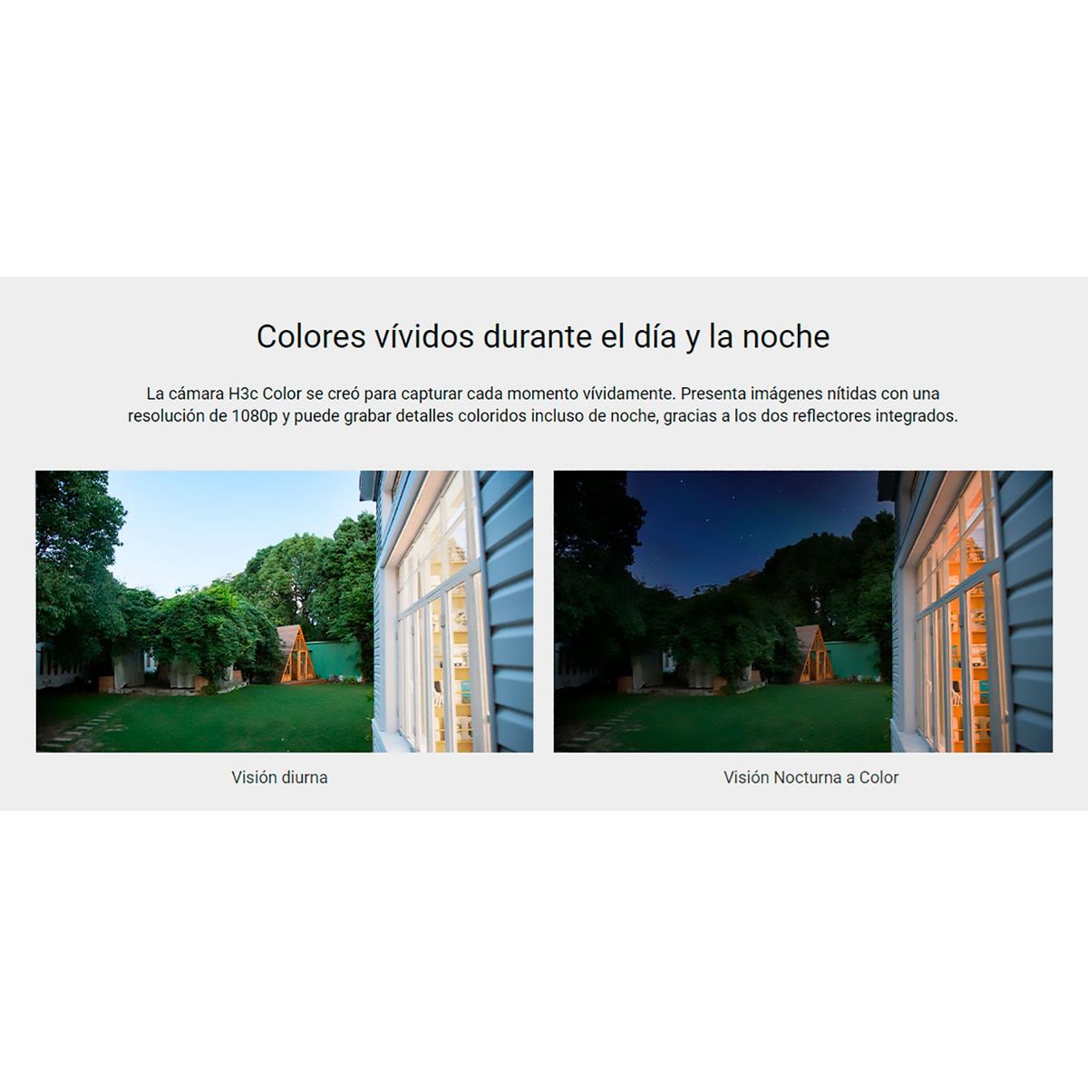 EZVIZ - Cámara Inalámbrica Exterior H3C COLOR Full Hd Ezviz IP67 Noche Color