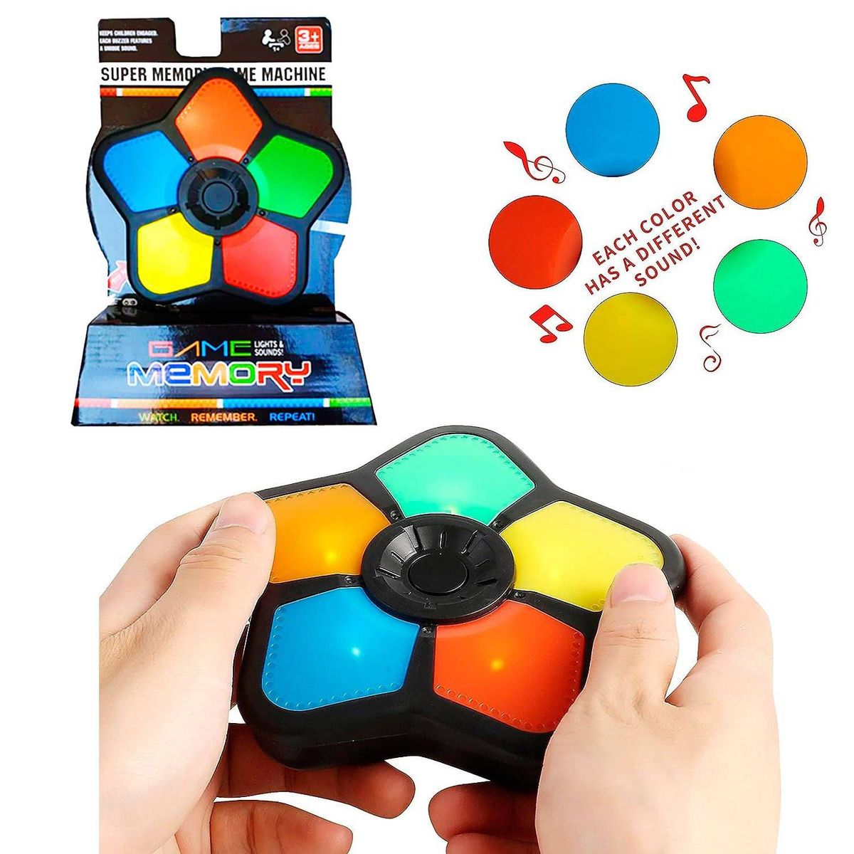 GENERICO - Juego de Memoria Secuency de Bolsillo con Luz y Sonido